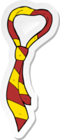 pegatina de una corbata de dibujos animados png