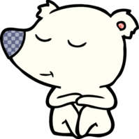 happy cartoon polar bear png