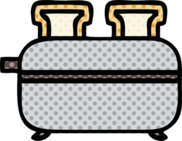 comic book style cartoon of a double toaster png
