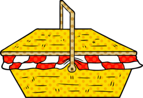 cartoon picnic basket png