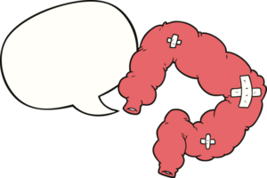 cartoon colon with speech bubble png