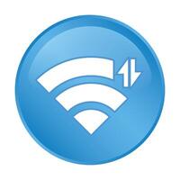 Wifi status icon vector