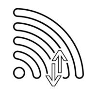 Wifi estado icono vector