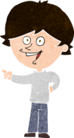 cartoon boy laughing and pointing png