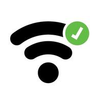 Wifi status icon vector