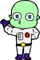 waving weird bald spaceman png