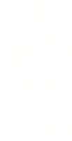 desenho de giz de gato de natal png