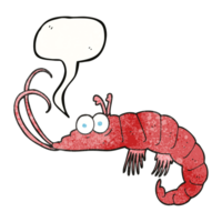 hand speech bubble textured cartoon shrimp png