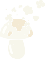 flat color illustration of mushroom png