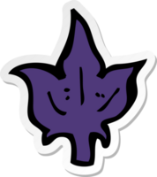 sticker of a cartoon leaf symbol png