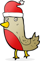 cartoon christmas robin png