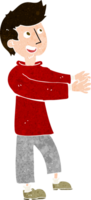 cartone animato uomo felice png