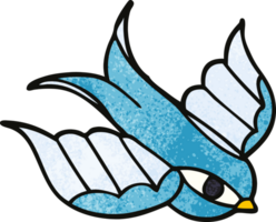 cartoon doodle swallow tattoo png