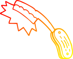 warm gradient line drawing of a cartoon sharp razor png