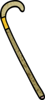 cartoon doodle walking stick png