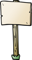 cartoon doodle sign post png