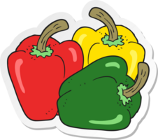 sticker of a cartoon peppers png