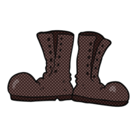 hand drawn cartoon shiny army boots png