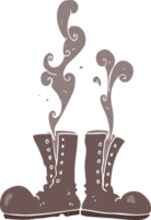 plano color ilustración de humeante Ejército botas png