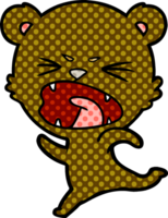 arrabbiato cartone animato orso png