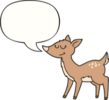 dibujos animados ciervo con habla burbuja png