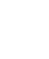 desenho de giz de gato png