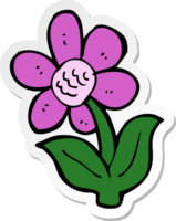 sticker of a cartoon flower png