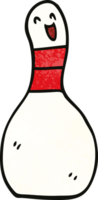 cartoon doodle bowling pin png