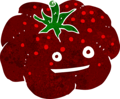 desenho animado tomate feliz png