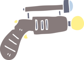 platt Färg illustration tecknad serie stråle pistol png