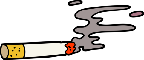 cartoon doodle cigarette png