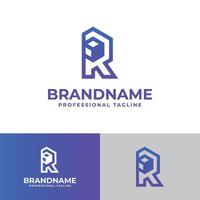 Letter R Box Logo, suitable for any business related to box with R initial vector