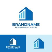 Financial Home Logo, suitable for any business Financial and Home vector