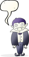 mano disegnato discorso bolla cartone animato vampiro ragazzo png