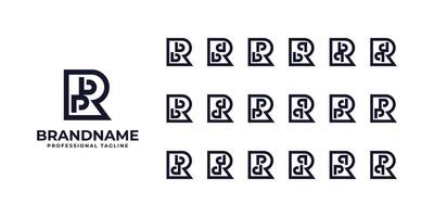 Letters rbp, rbb, rdb, rpb, rqb, rbq, rdq, rpd, rbb, rdd, rpp, rqq, rdp, rpp, rbd, rdd, rpd, rqd, rqp Logo vector