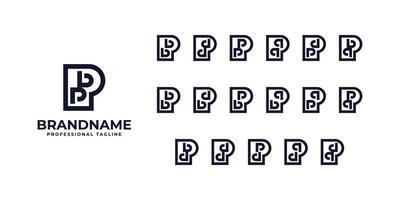 letras pbp, pbb, pdd, páginas, pqq, ppp, pbb, pdb, ppb, pqp, pqp, barbacoa, pbd, pdd, PPD, pqd, pdq, ppq logo vector