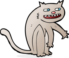 chat heureux de dessin animé png