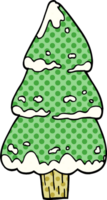 cartoon doodle pine trees png