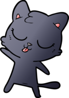 lindo gato de dibujos animados png