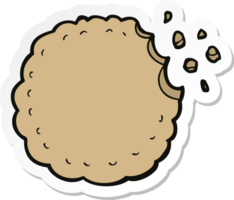 pegatina de una galleta de dibujos animados png