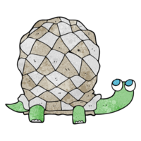 hand textured cartoon tortoise png