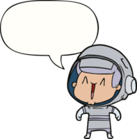 cartoon astronaut man with speech bubble png