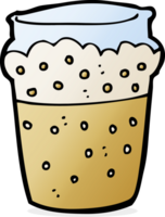 vaso de cerveza de dibujos animados png
