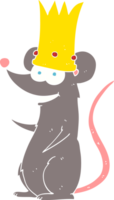 flat color illustration of king rat png