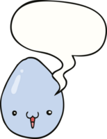 cartoon egg with speech bubble png