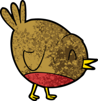 pájaro petirrojo de dibujos animados png