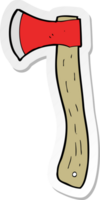 sticker of a cartoon axe png