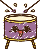 dibujo de tiza de tambor png