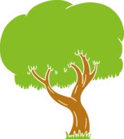hand drawn cartoon doodle of a summer tree png
