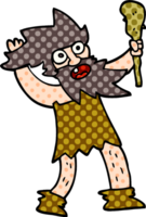 cartoon doodle crazy caveman png